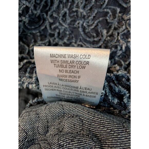 Samuel Dong | Floral Jean Coat | Large - Picture 8 of 8